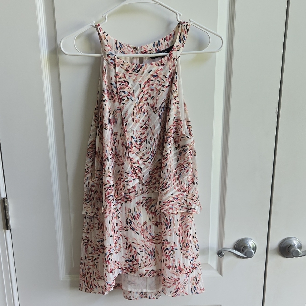 WHBM Sleeveless Printed Shirt